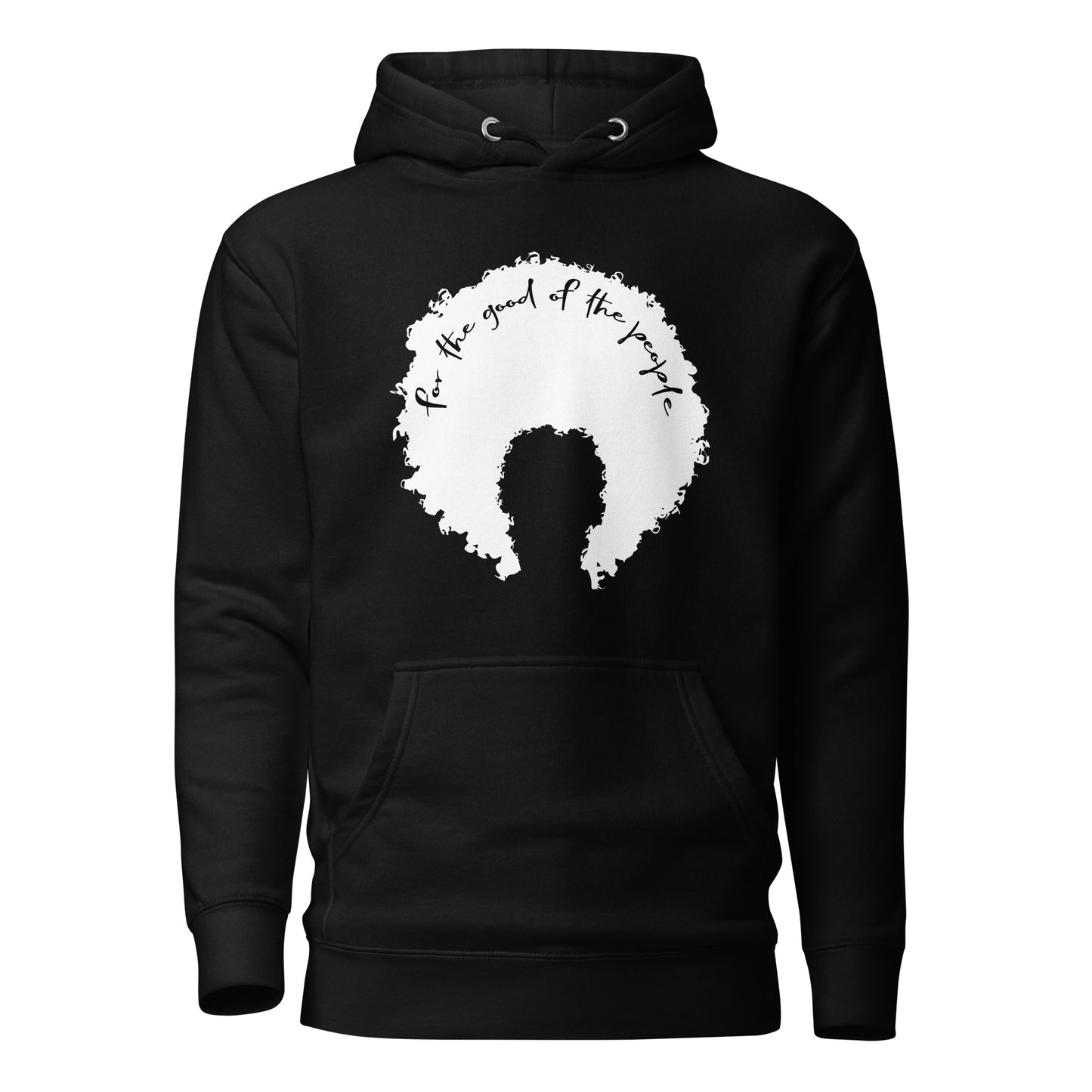 Signature Afro Hoodie - White Logo