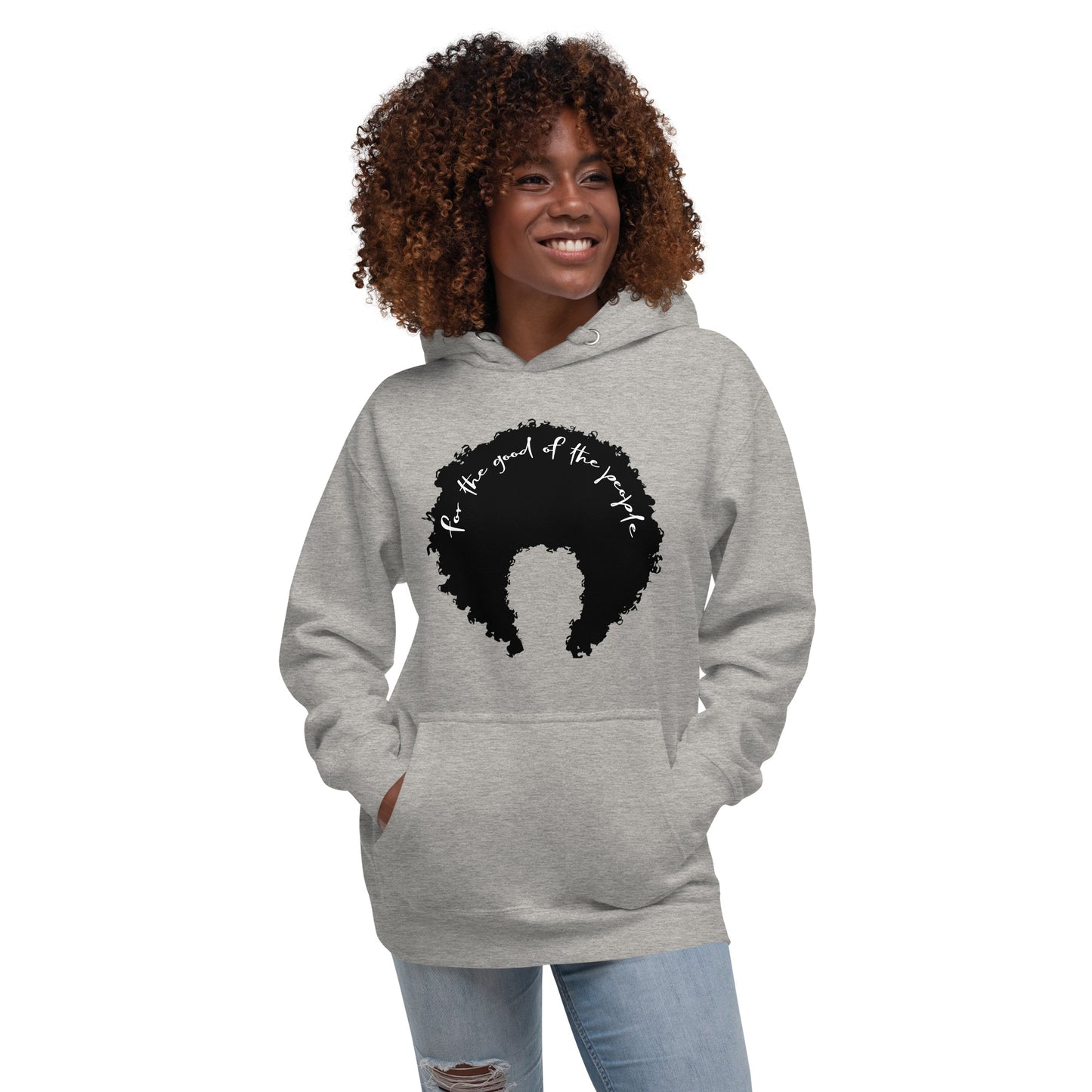 Signature Afro Hoodie - Black Logo