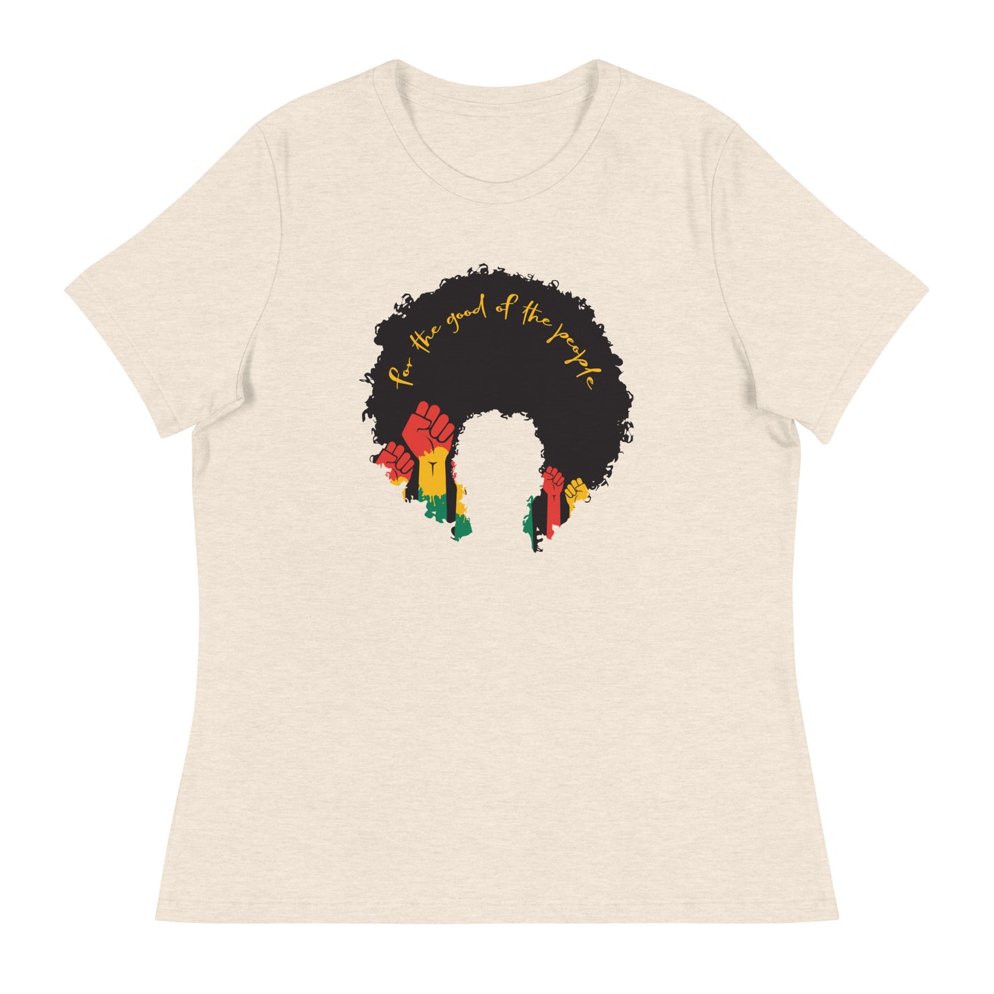 Black Power Fist Afro Women's T-Shirt