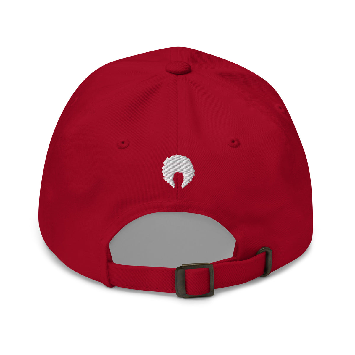 Dad Red Color Classic Dad Hat - Afro Logo - Red & White – For the Good of the People