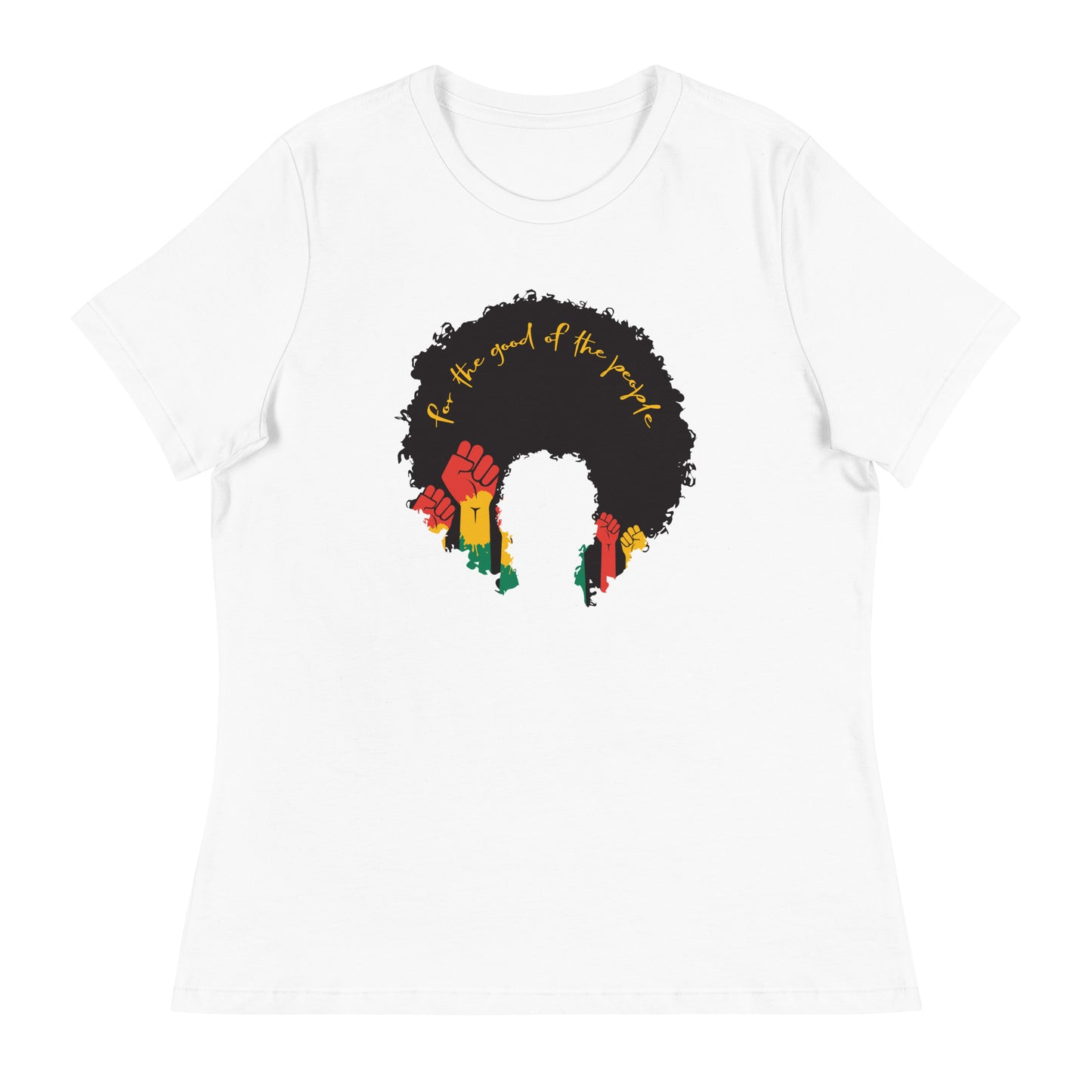 Black Power Fist Afro Women's T-Shirt