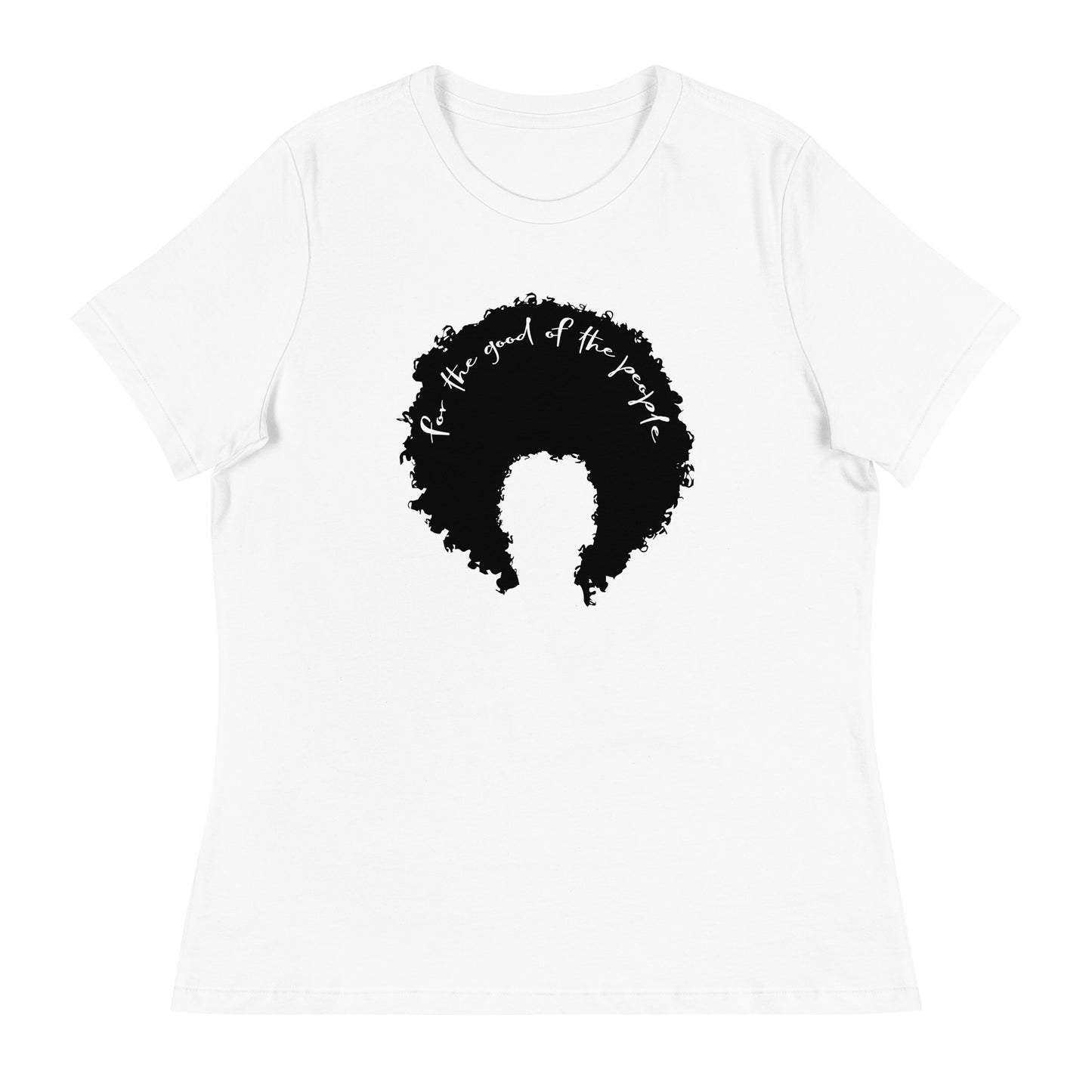 Signature Women's Afro T-Shirt - Black and White